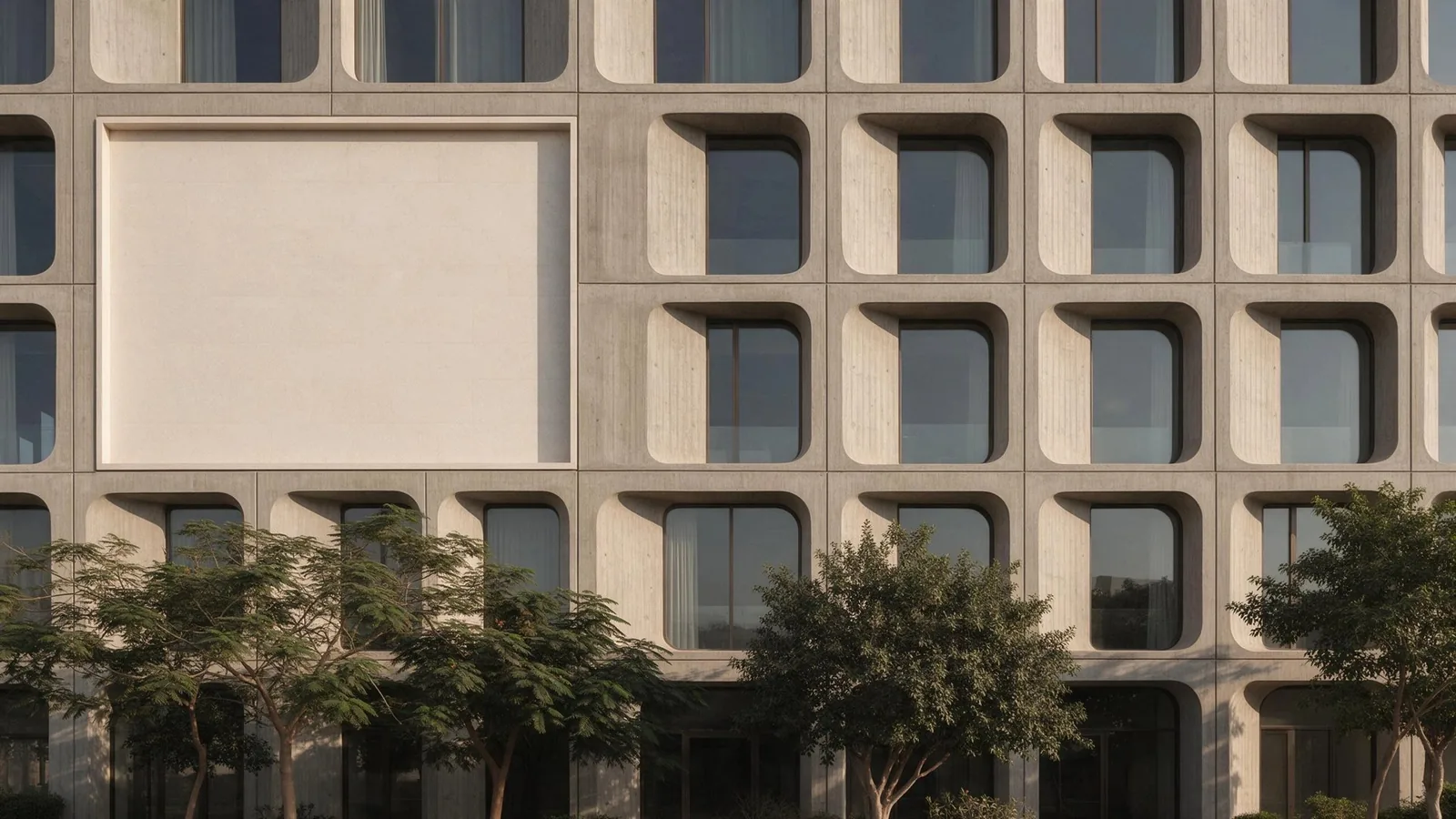 واجهة إحدى العمارات السكنية في تاون سكوير بمدينة الشروق